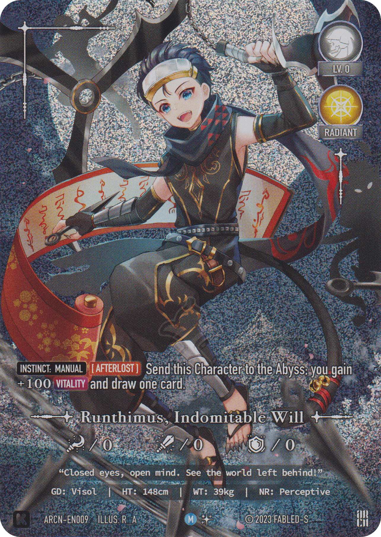 Runthimus, Indomitable Will