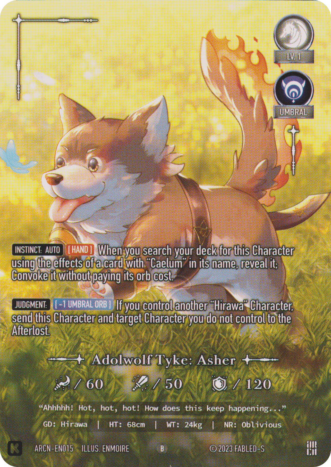 Adolwolf Tyke: Asher