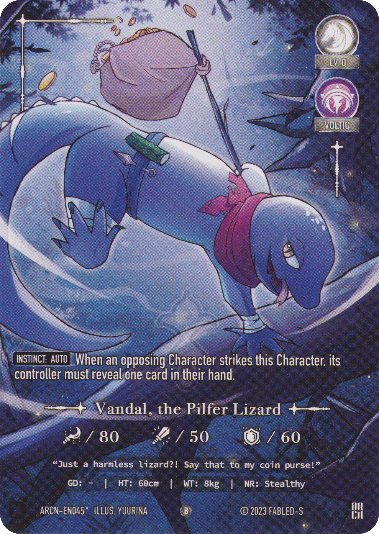 Vandal, the Pilfer Lizard