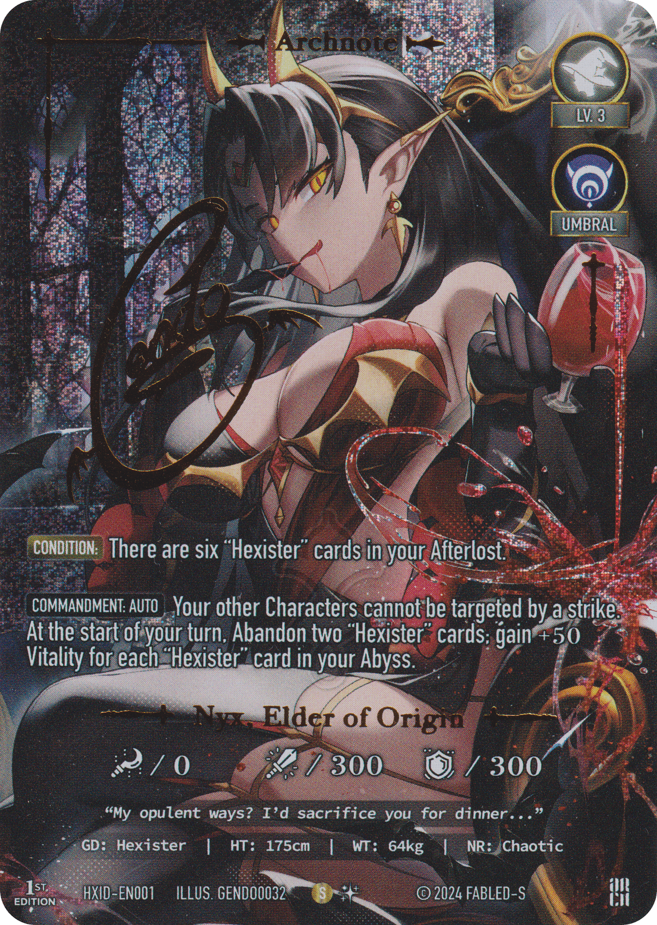 Nyx, Elder of Origin