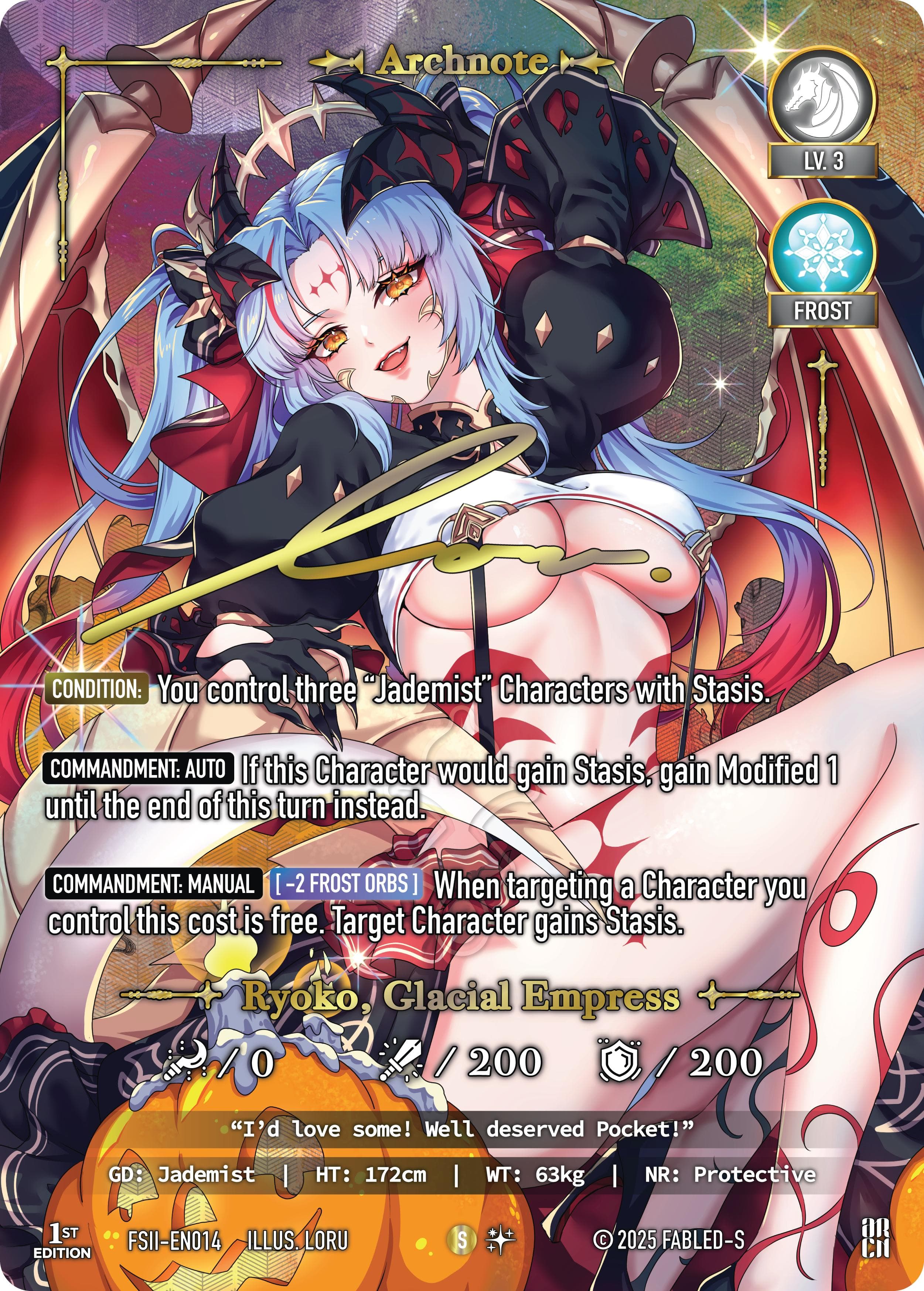 Ryoko, Glacial Empress