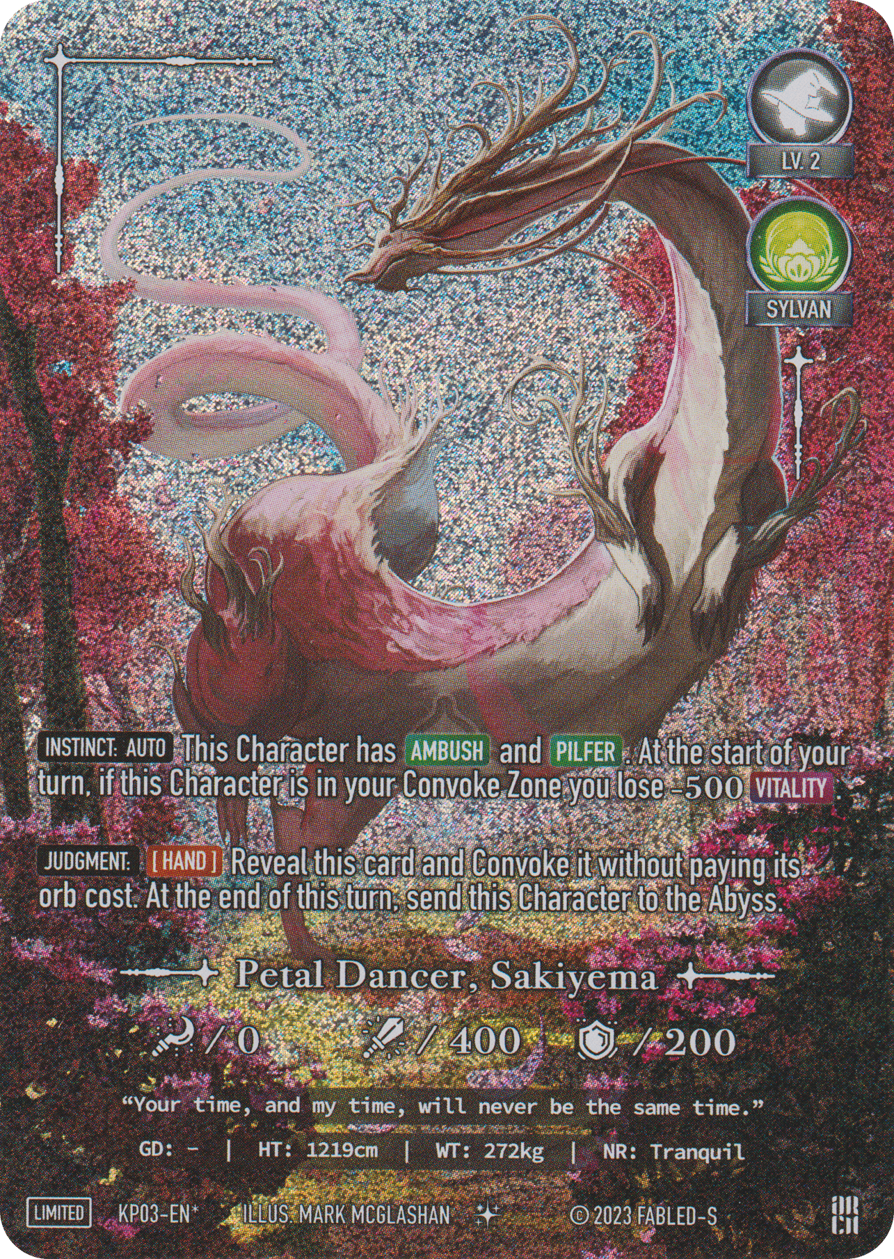 Petal Dancer, Sakiyema