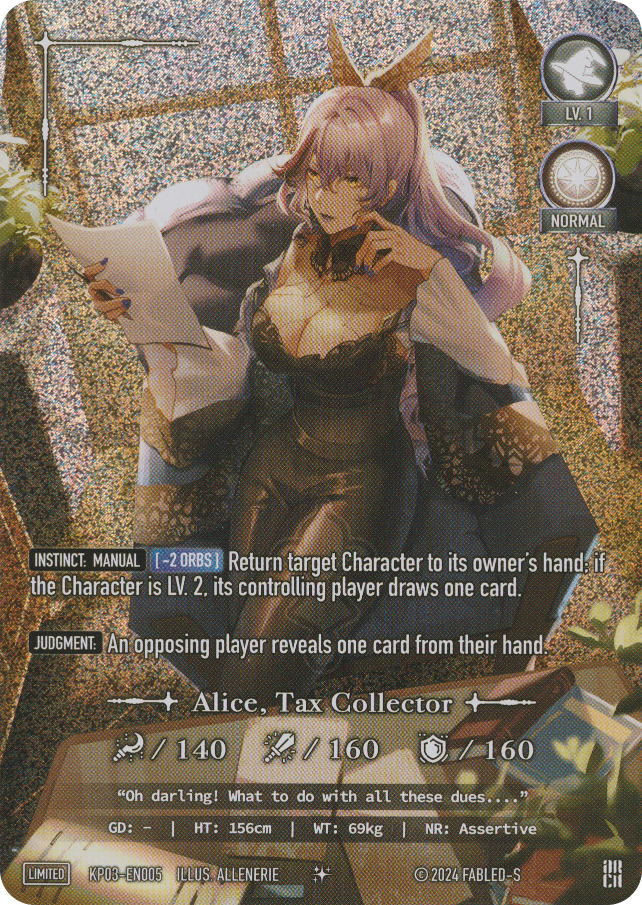Alice, Tax Collector