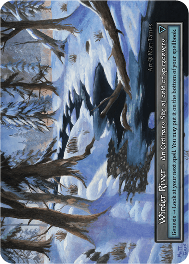 Winter River (Foil) (Box Topper) (foil)