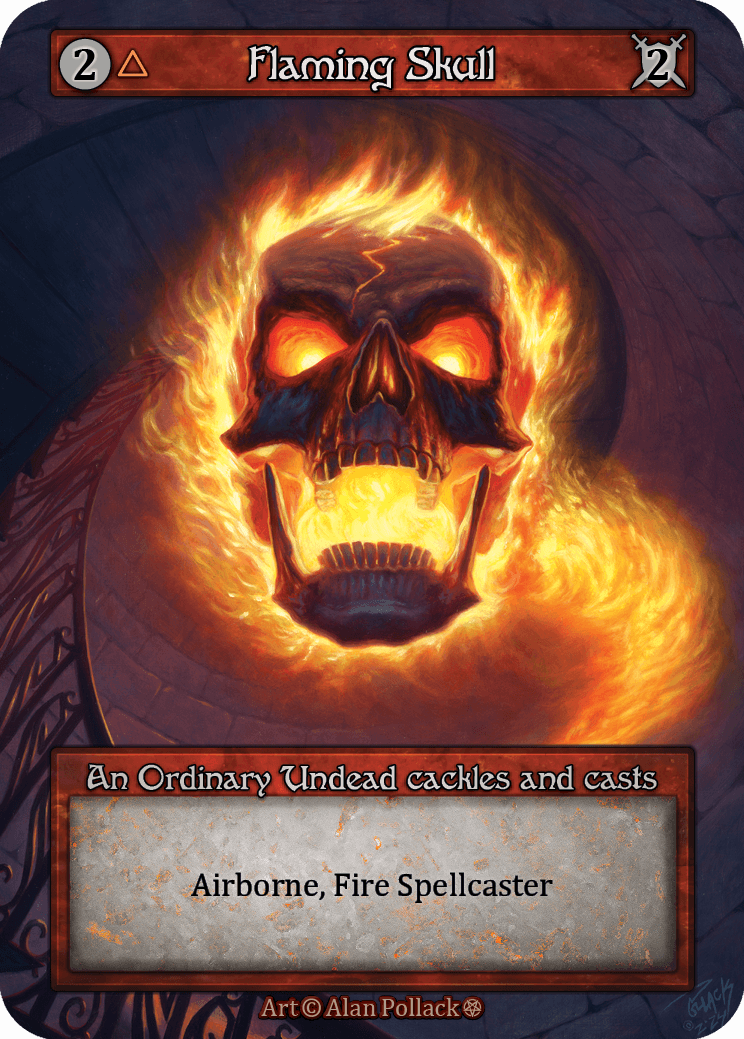 Flaming Skull
