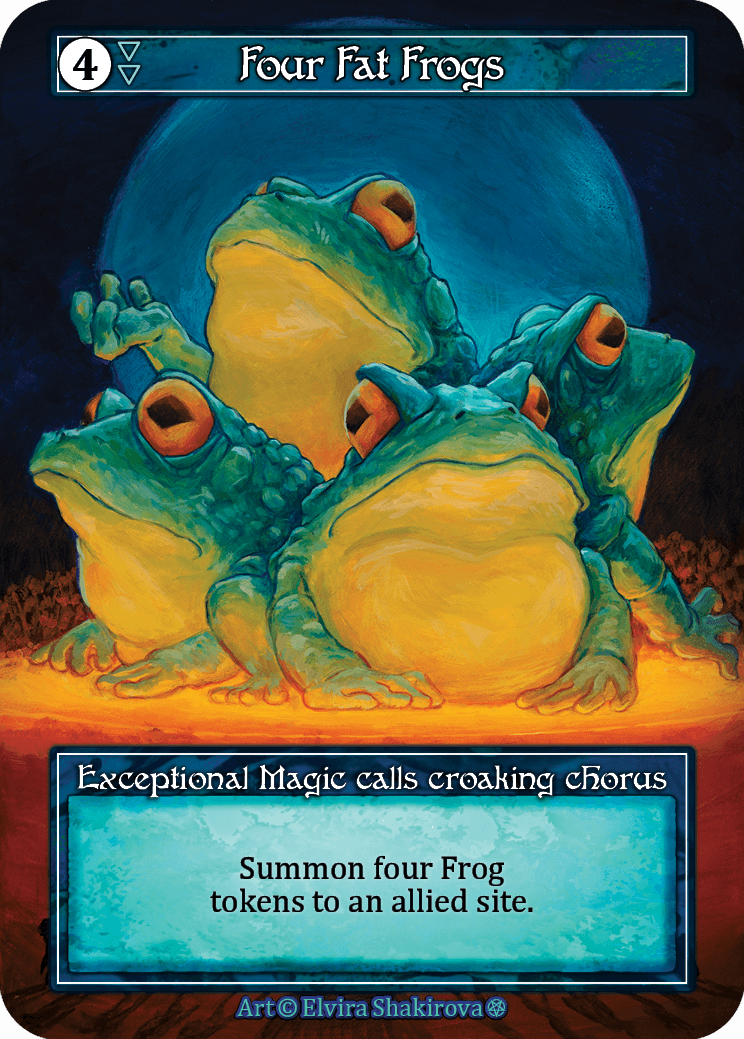 Four Fat Frogs (Foil)