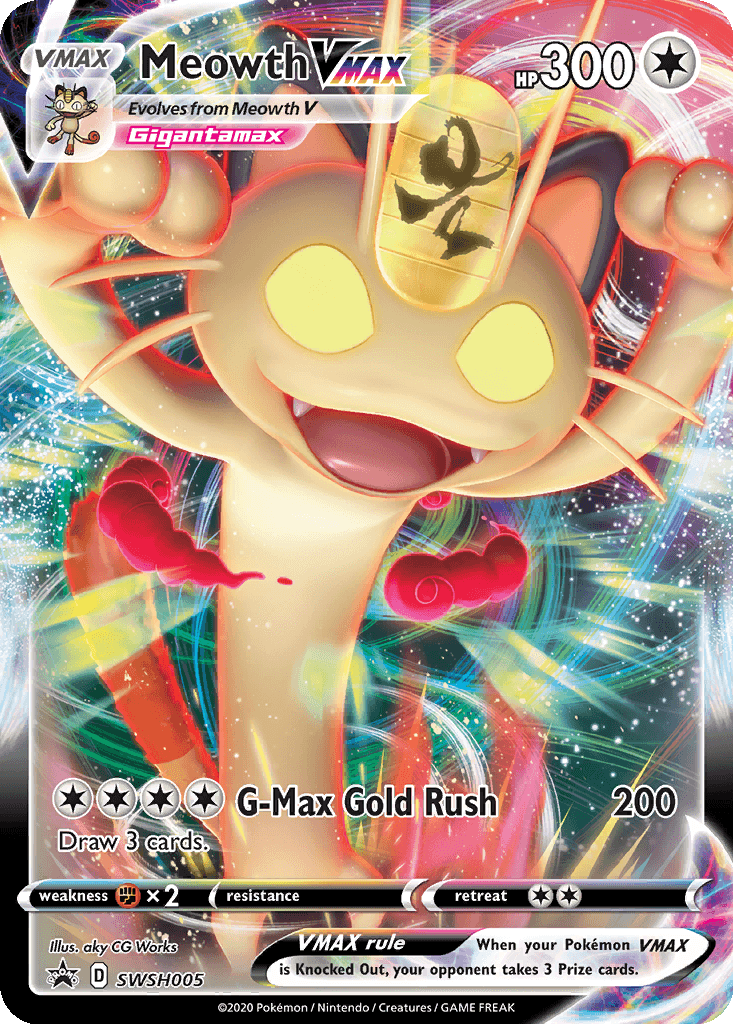 Meowth VMAX - SWSH005 (Holofoil • NM)