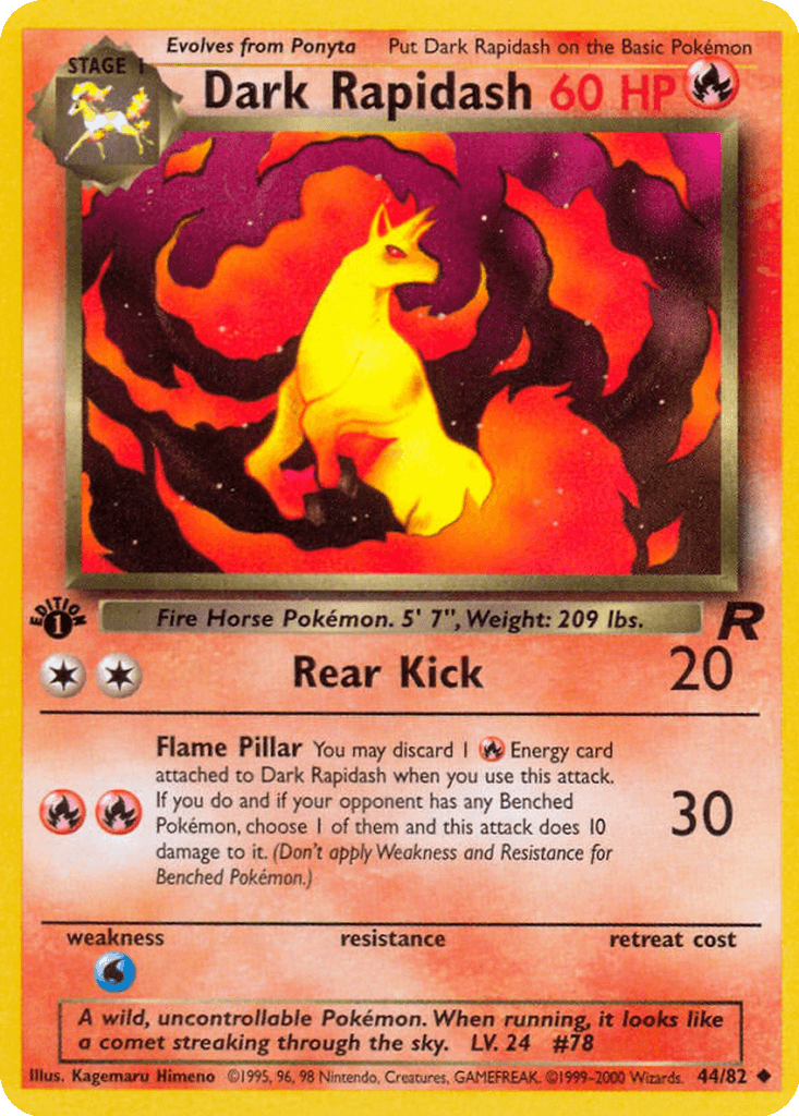 Dark Rapidash (Unlimited • NM)