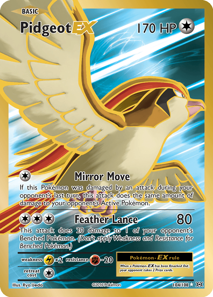 Pidgeot EX (Full Art) (Holofoil • LP)