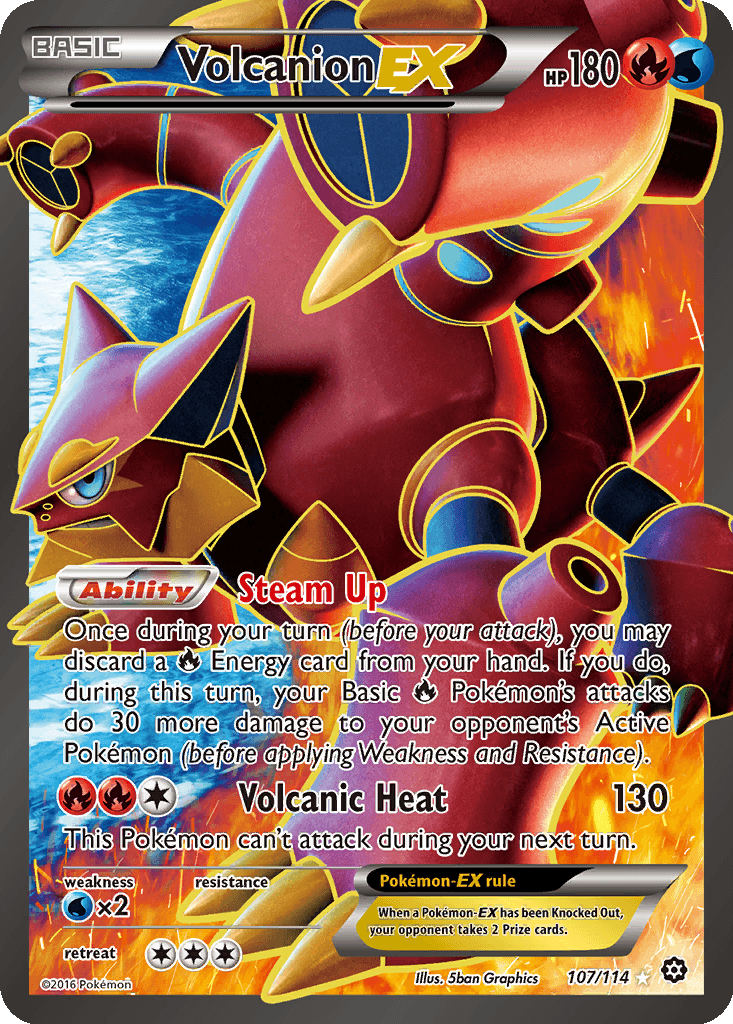 Volcanion EX (Full Art) (Holofoil • NM)