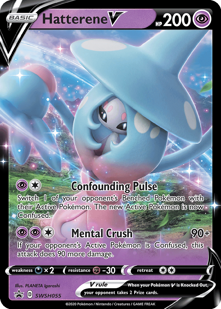 Hatterene V - SWSH055 (Holofoil • NM)