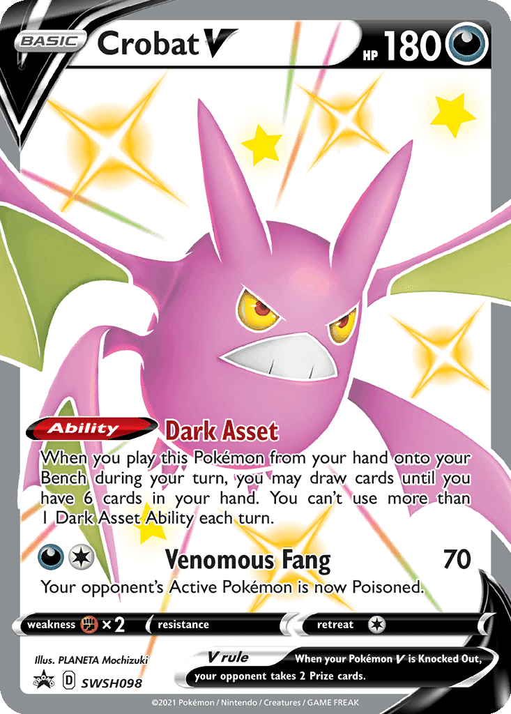 Crobat V - SWSH098 (Holofoil • NM)