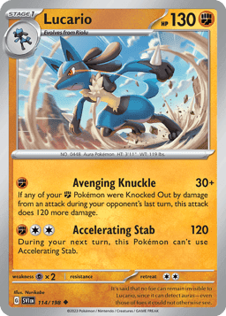 Lucario - 114/198 (Reverse Holofoil • NM)