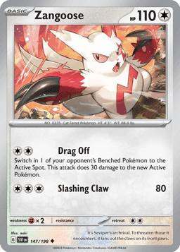 Zangoose - 147/198 (Normal • NM)
